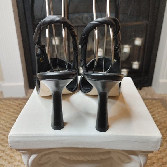 NAPOLEONI Square Toe Sling Back Sandal, BLACK 10.5 - Picture 9 of 14